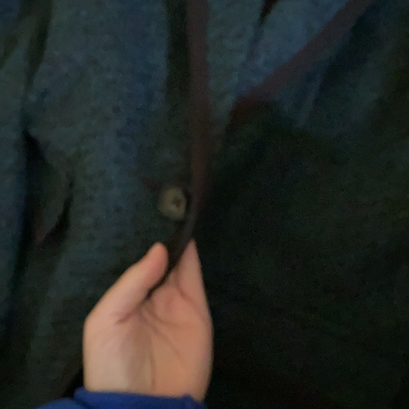 Banana republic / hunter green tweed Italian wool coat small s P - Picture 10 of 11